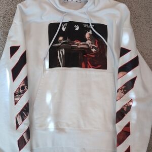 Off white Caravaggio diagonal arrow hoodie